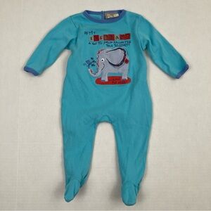 DPAM 6m Embroidered Elephant Mouse Footie Sleeper